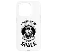 I Need More Space Yoga Astronaut Funny Retro Science Quote Case for iPhone 15 Pro