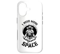 I Need More Space Yoga Astronaut Funny Retro Science Quote Case for iPhone 17