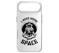 I Need More Space Yoga Astronaut Funny Retro Science Quote Case for iPhone Air