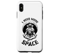 I Need More Space Yoga Astronaut Funny Retro Science Quote Case for iPhone XS Max