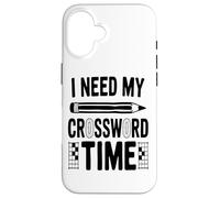 I Need My Crossword Time Puzzle Focus Crew Case for iPhone 16