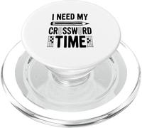 I Need My Crossword Time Puzzle Focus Crew PopSockets PopGrip for MagSafe