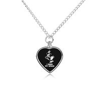 I Need My Space Custom Urn Necklace for Ashes Heart Keepsake Pendant Jewelry Memorial Cremation