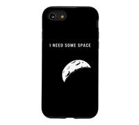 I need some space retro funny pun moon graphic subtle loner Case for iPhone SE (2020) / 7/8