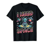 I Need Space Funny Alien Astronaut Retro Planet T-Shirt