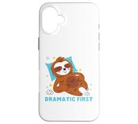 I need to be dramatic, but I'll get over it - Lazy Sloth Case for iPhone 16 Plus