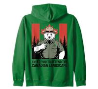 I Need You To Defend The Canadian Landscape Canada Pride Zip Hoodie