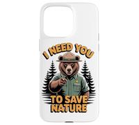 I Need You To Save Nature Forest Protectors Nature Bear Case for iPhone 15 Pro Max