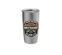 I Never Dreamed I'd Become A Badass Mechanic But Here I Am Stainless Steel Insulated Tumbler