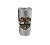 I Never Dreamed I'd Become A Badass Soldier But Here I Am Stainless Steel Insulated Tumbler
