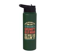 I Never Dreamed that I'd Become A Grumpy Old Man Stainless Steel Insulated Water Bottle