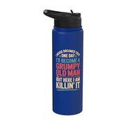 I Never Dreamed that I'd Become A Grumpy Old Man Stainless Steel Insulated Water Bottle