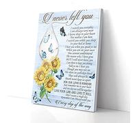 I Never Left You Sunflower Butterfly Canvas Wall Art