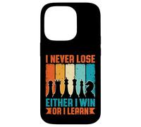 I Never Lose Either I Win Or I Learn Funny Chess Lover Case for iPhone 14 Pro