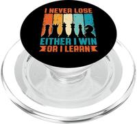 I Never Lose Either I Win Or I Learn Funny Chess Lover PopSockets PopGrip for MagSafe