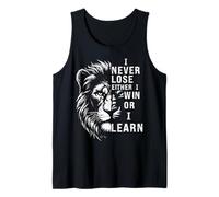 I Never Lose. Nelson Mandela's Quote Tank Top