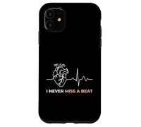 I Never Miss A Beat Heart Medical EKG Cardiac Cardiology Case for iPhone 11