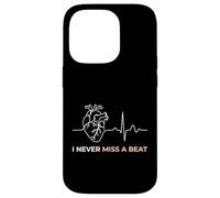 I Never Miss A Beat Heart Medical EKG Cardiac Cardiology Case for iPhone 14 Pro