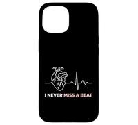 I Never Miss A Beat Heart Medical EKG Cardiac Cardiology Case for iPhone 15