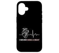 I Never Miss A Beat Heart Medical EKG Cardiac Cardiology Case for iPhone 16