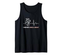 I Never Miss A Beat Heart Medical EKG Cardiac Cardiology Tank Top