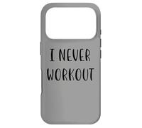 I never workout Funny Idea White Lie Party Case for iPhone 17 Pro