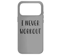 I never workout Funny Idea White Lie Party Case for iPhone 17 Pro Max