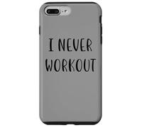 I never workout Funny Idea White Lie Party Case for iPhone 7 Plus/8 Plus