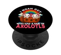 I Noah Guy Who Had A Pair Of Axolotls Noah's Ark Religious PopSockets Adhesive PopGrip