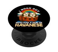 I Noah Guy Who Had A Pair Of Havanese Noah's Ark Dog PopSockets Adhesive PopGrip