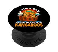 I Noah Guy Who Had A Pair Of Kangaroos Noah's Ark Religious PopSockets Adhesive PopGrip