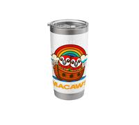 I Noah Guy Who Had A Pair of Macaws Noah's Ark Parrot Bird Stainless Steel Insulated Tumbler