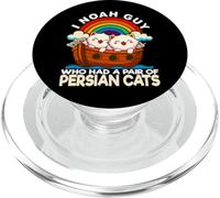 I Noah Guy Who Had A Pair Of Persian Cats Noah's Ark Pun PopSockets PopGrip for MagSafe