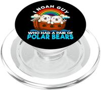 I Noah Guy Who Had A Pair Of Polar Bears Noah's Ark Religion PopSockets PopGrip for MagSafe