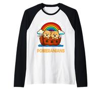 I Noah Guy Who Had A Pair of Pomeranians Noah's Ark Dog Raglan Baseball Tee