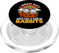 I Noah Guy Who Had A Pair Of Rabbits Noah's Ark Bunny PopSockets PopGrip for MagSafe