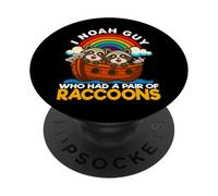 I Noah Guy Who Had A Pair Of Raccoons Noah's Ark Religious PopSockets Adhesive PopGrip