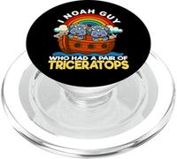 I Noah Guy Who Had A Pair Of Triceratops Noah's Ark Dinosaur PopSockets PopGrip for MagSafe