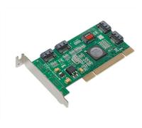 I/O Crest Low Profile 4 Ports PCI SATA II RAID Host Controller Card SIL3124 Chipset SY-PCI40025