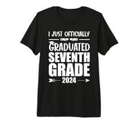 I Officially Graduated Seventh Grade Graduation 2024 Premium T-Shirt