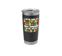 I Often Think of Skipping School Funny Lunch Lady Stainless Steel Insulated Tumbler
