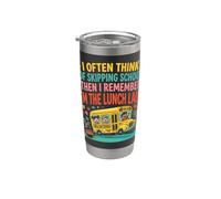 I Often Think Skipping School Then Remember I'm Lunch Lady Stainless Steel Insulated Tumbler