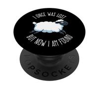 I Once Was Lost But Now I Am Found Bible Verse Christian PopSockets Adhesive PopGrip
