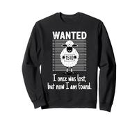 I Once Was Lost But Now I Am Found Bible Verse Christian Sweatshirt