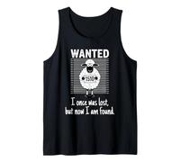 I Once was Lost But Now I Am Found Bible Verse Christian Tank Top