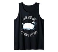I Once was Lost But Now I Am Found Bible Verse Christian Tank Top