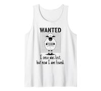 I Once was Lost But Now I Am Found Bible Verse Christian Tank Top