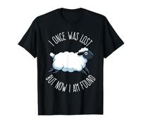 I Once was Lost But Now I Am Found Bible Verse Christian Value Graphic T-Shirt