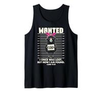 I Once was Lost But Now I Am Found Lost Sheep Luke 15:10 Fun Tank Top