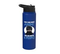 I Only Care About Anime and Like Maybe 4 People Stainless Steel Insulated Water Bottle